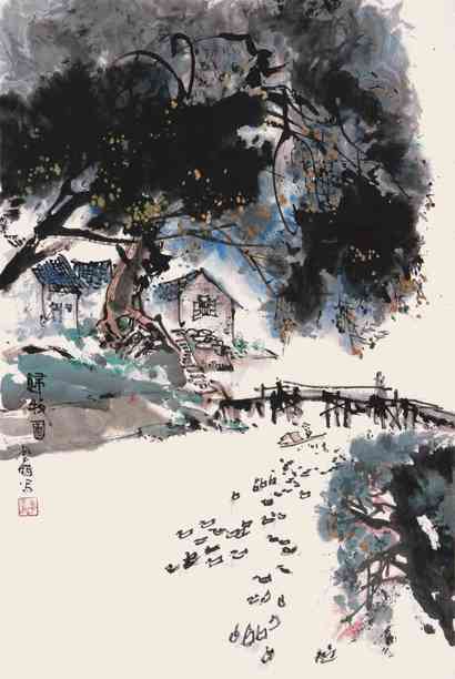 李金明 山水 立轴